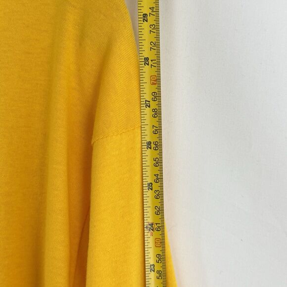 Medalist Made in USA Yellow Cotton Turtleneck Shirt Medium Vintage 90s - Picture 12 of 12